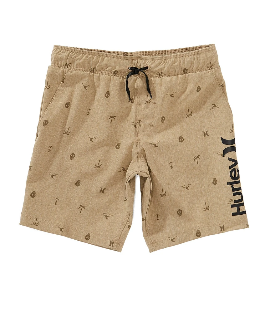 Hurley Little Boys Phantom Cross Dyed Pull-On Shorts