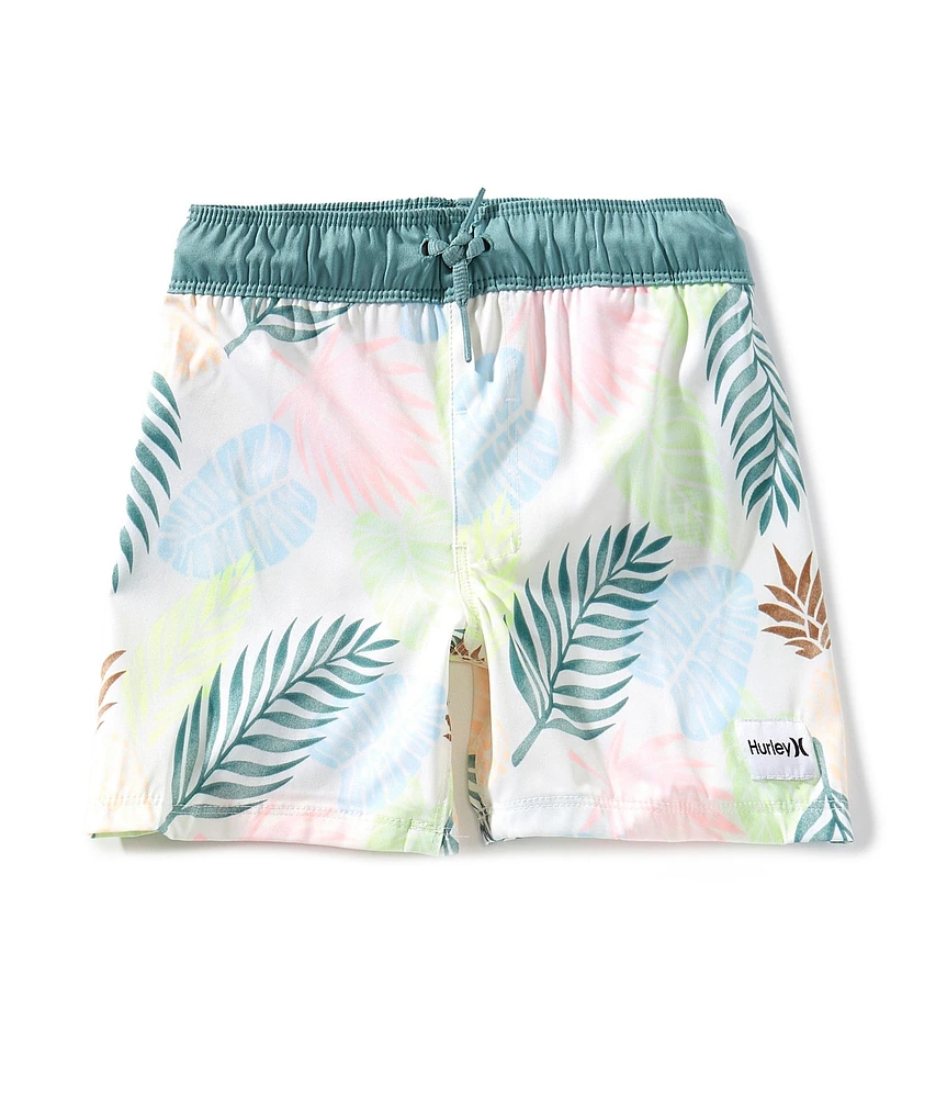 Hurley Little Boys Pineapple Pull On Swim Shorts