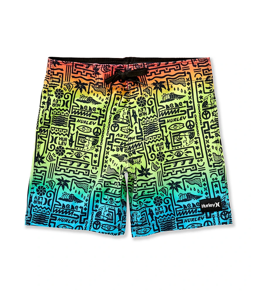 Hurley Little Boys Squiggle Boardshorts