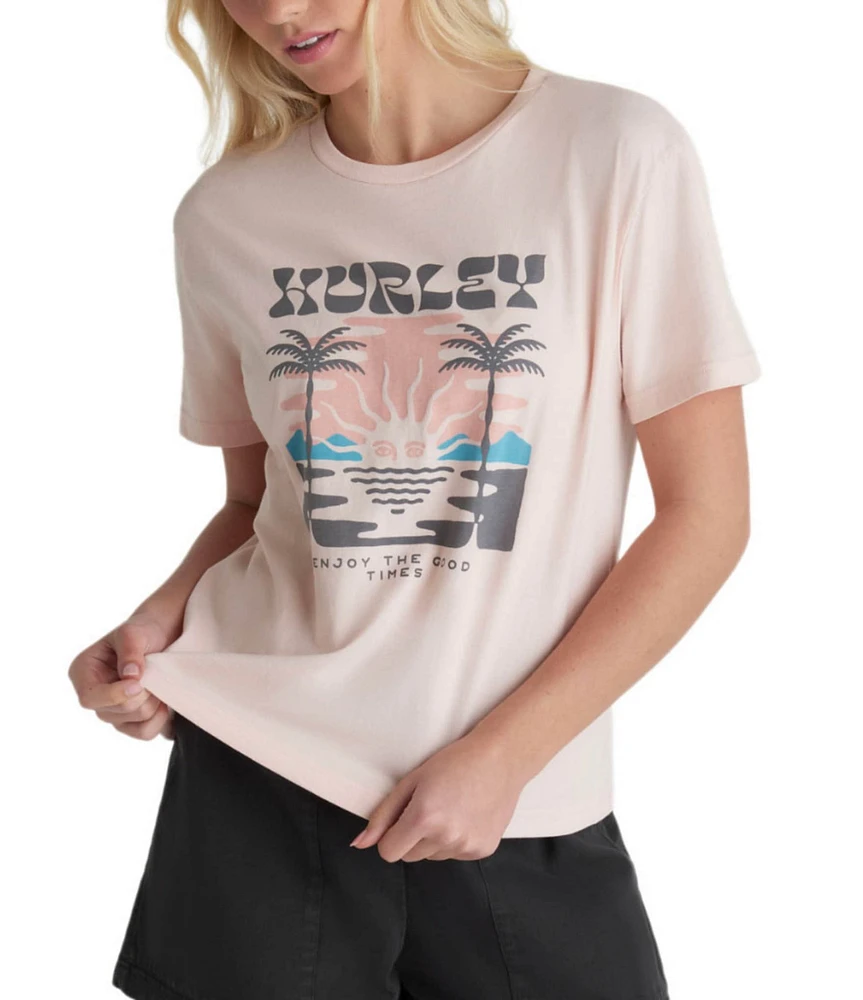 Hurley Melting Graphic Classic Short Sleeve T-Shirt