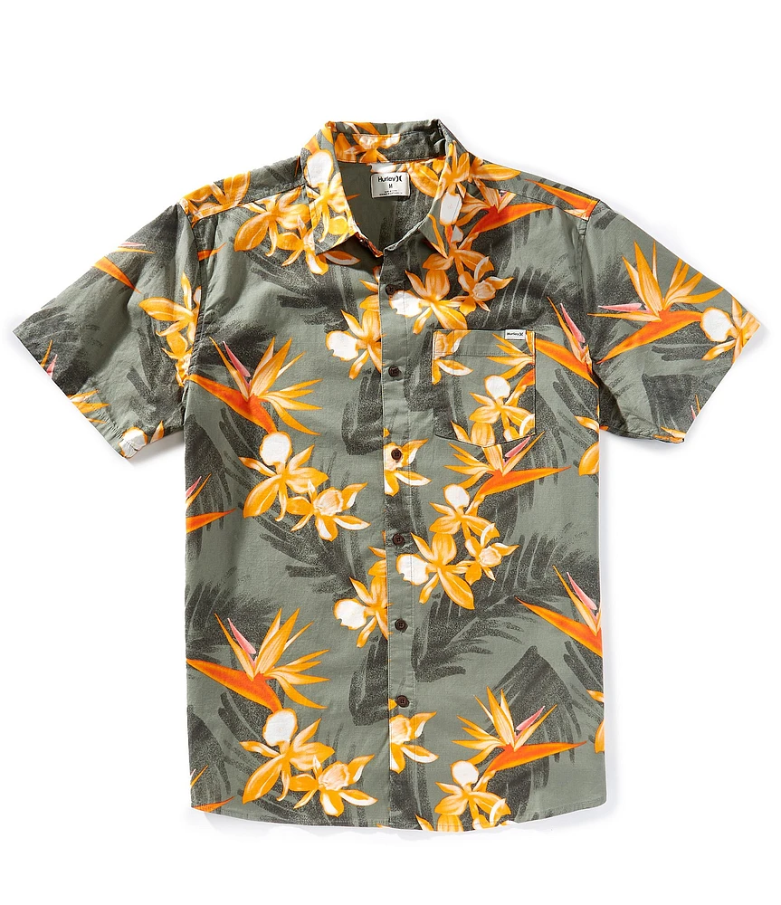 Hurley One & Only Lido Short Sleeve Tropical Printed Woven Shirt