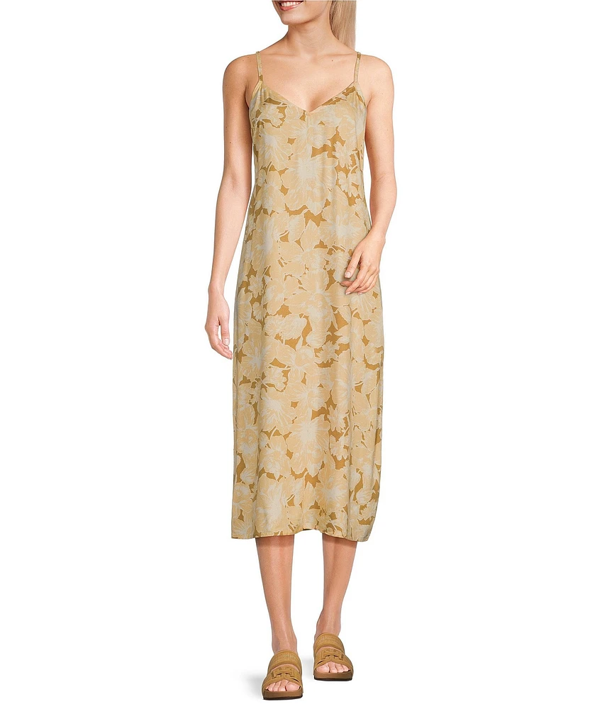 Hurley Shoreline Sleeveless Printed Slip Dress