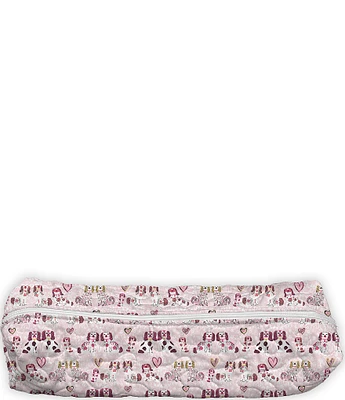 Ida Mae Home Foo Dogs Pink Quilted Hot Tools Bag