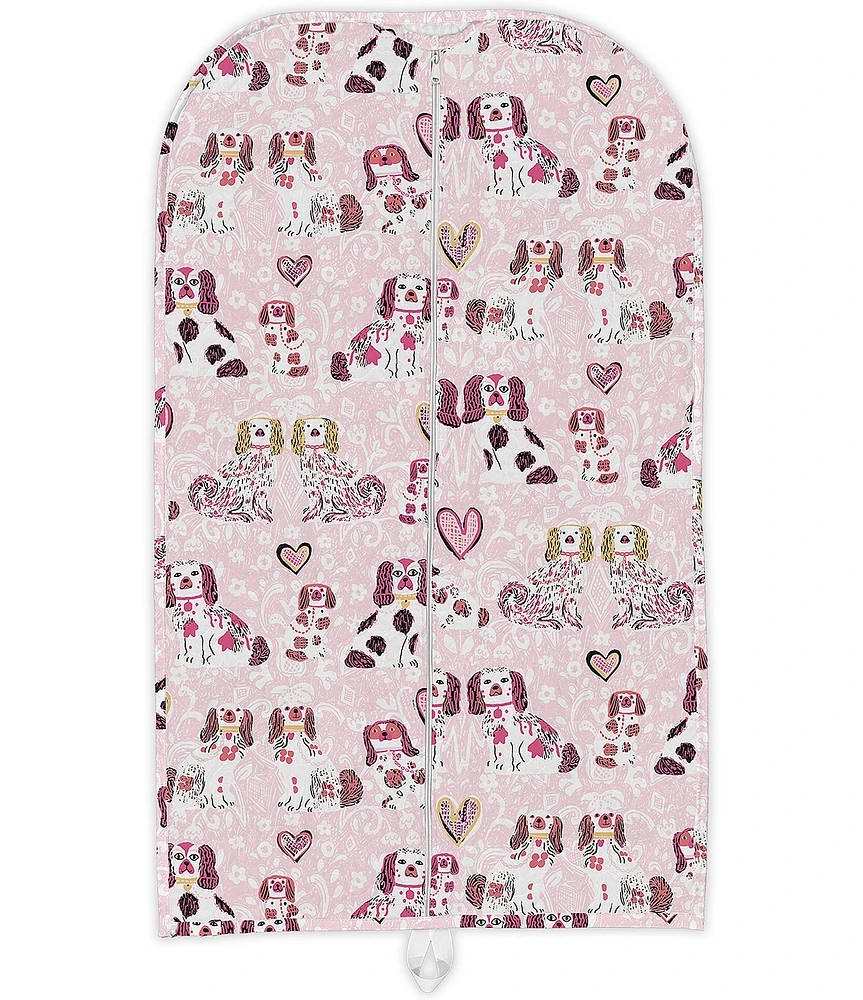 Ida Mae Home Foo Dogs Pink Quilted Garment Bag