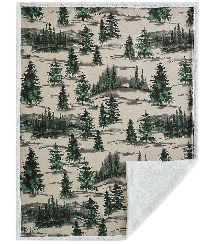 Indigo Hill by HiEnd Accents Joshua Campfire Sherpa Throw