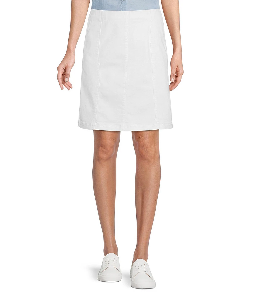 Intro Stretch Denim Panel Pull-On Skort