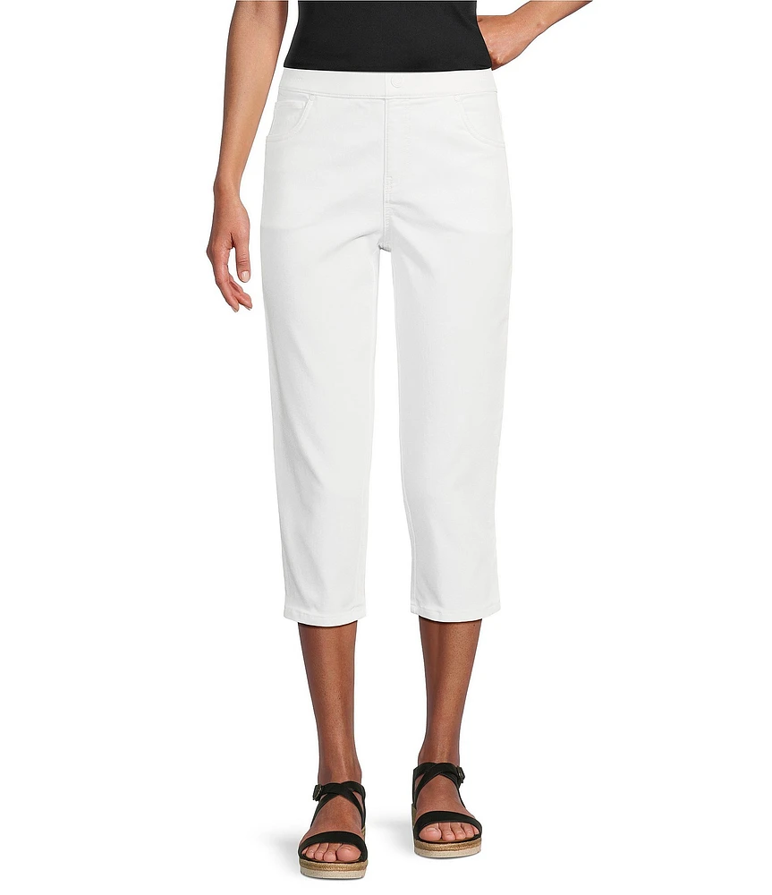 Intro Petite Size Stretch Pull-On Capri Pants