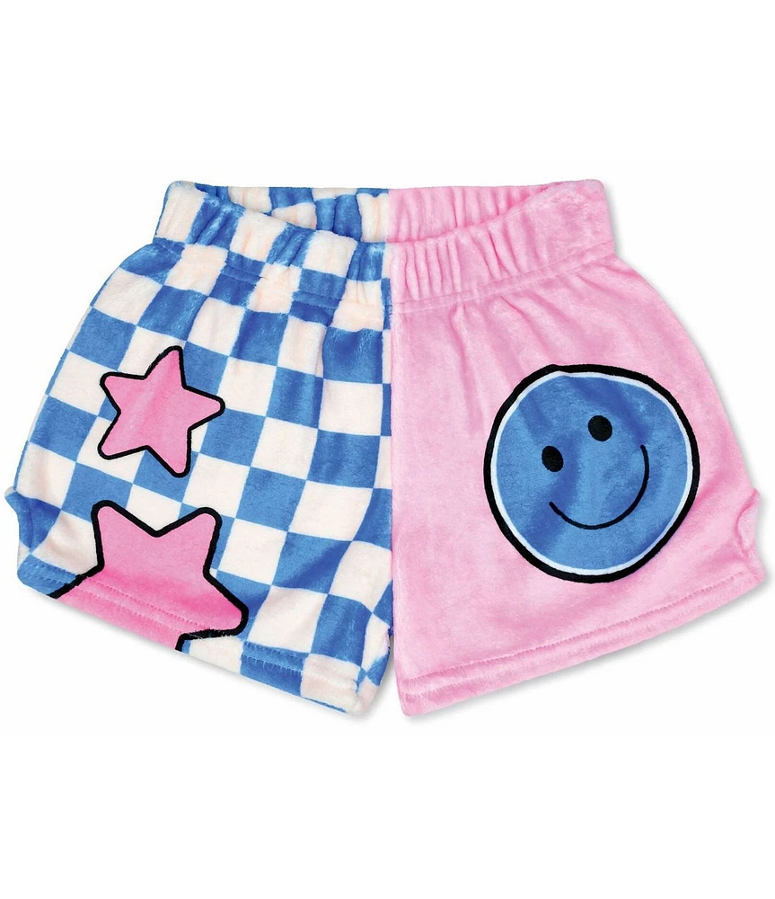 Iscream Little/Big Girls Smile Squad Plush Shorts