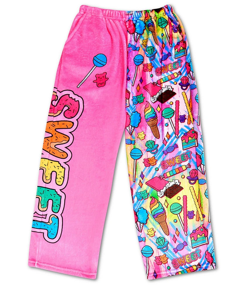 Iscream Little/Big Girls Corey Paige I Want Candy Print Plush Pants