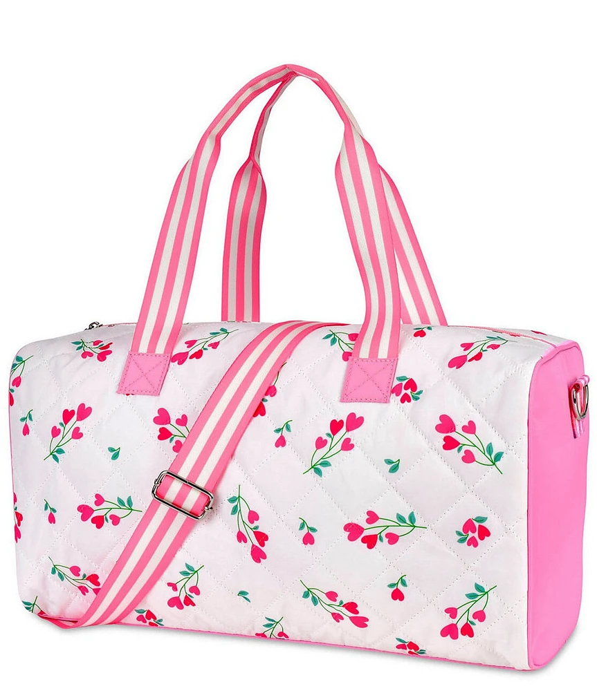Iscream X Theme Girls Sweet Hearts Print Duffle Bag