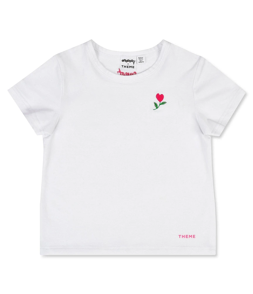 Iscream X Theme Little/Big Girls Sweet Short Sleeve T-Shirt