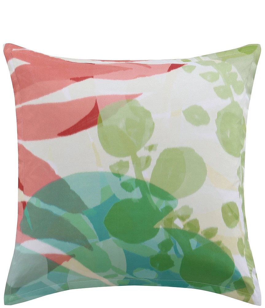 J. By J. Queen New York Tiki Vibrant Tropical-Inspired Euro Sham