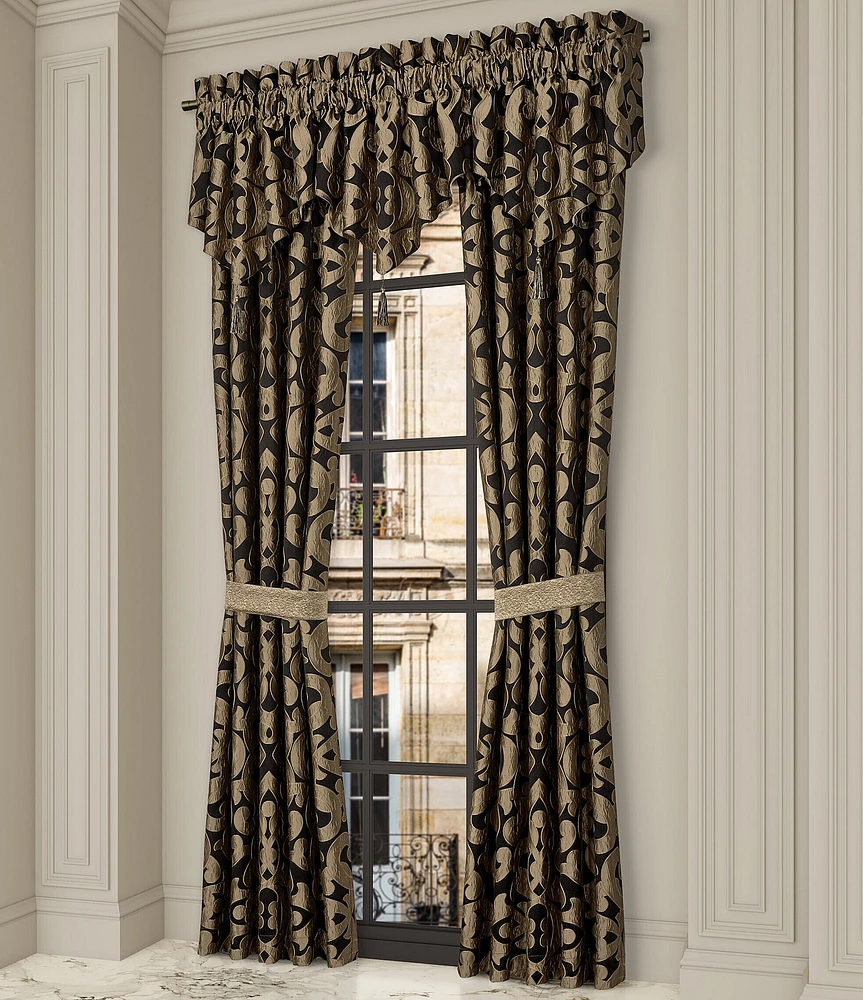 J. Queen New York La Boheme Scroll Damask Window Treatments