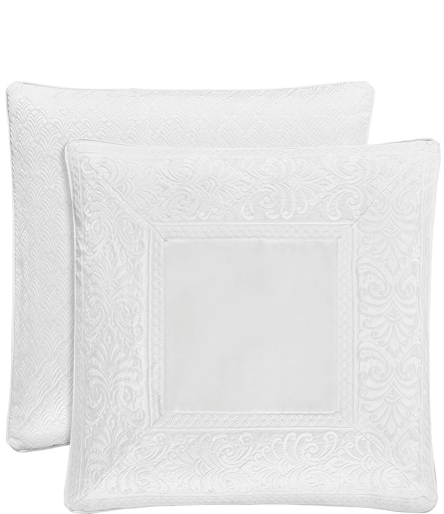 J. Queen New York Bianco Foulard Satin Euro Sham