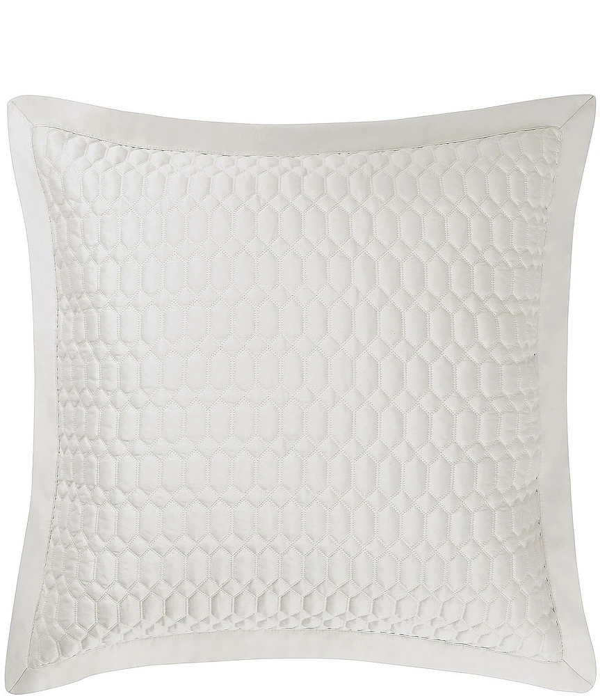 J. Queen New York Brilliance Geometric Pattern Reversible Euro Sham