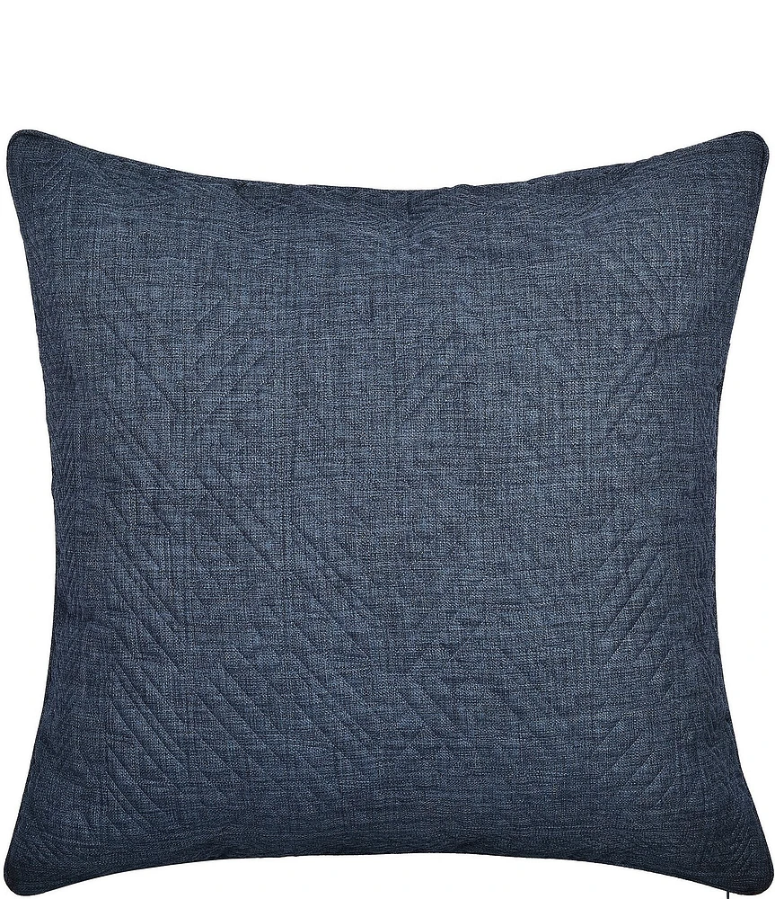 J. Queen New York Enchanted Garden Geometric Design Reversible Euro Sham