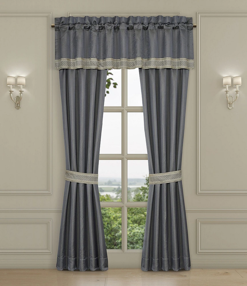 J. Queen New York Excelsior Diamond Embossed Satin Window Treatment