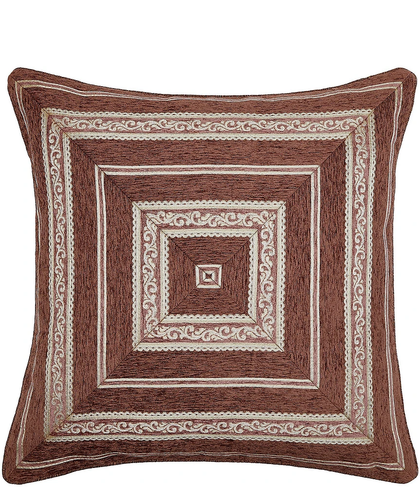 J. Queen New York Lupita Woven Striped Border Euro Sham