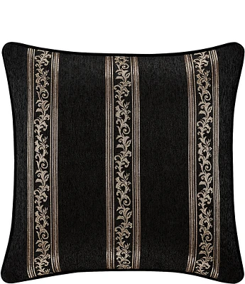 J. Queen New York Windham Velvet Scroll Stripe Euro Sham