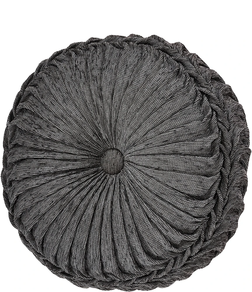 J. Queen New York Woodhaven Tufted Round Pillow