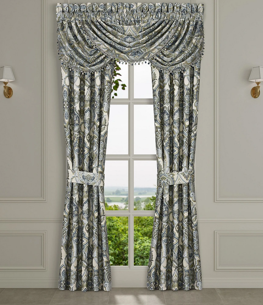 J. Queen New York Avellino Woven Medallion Window Treatment