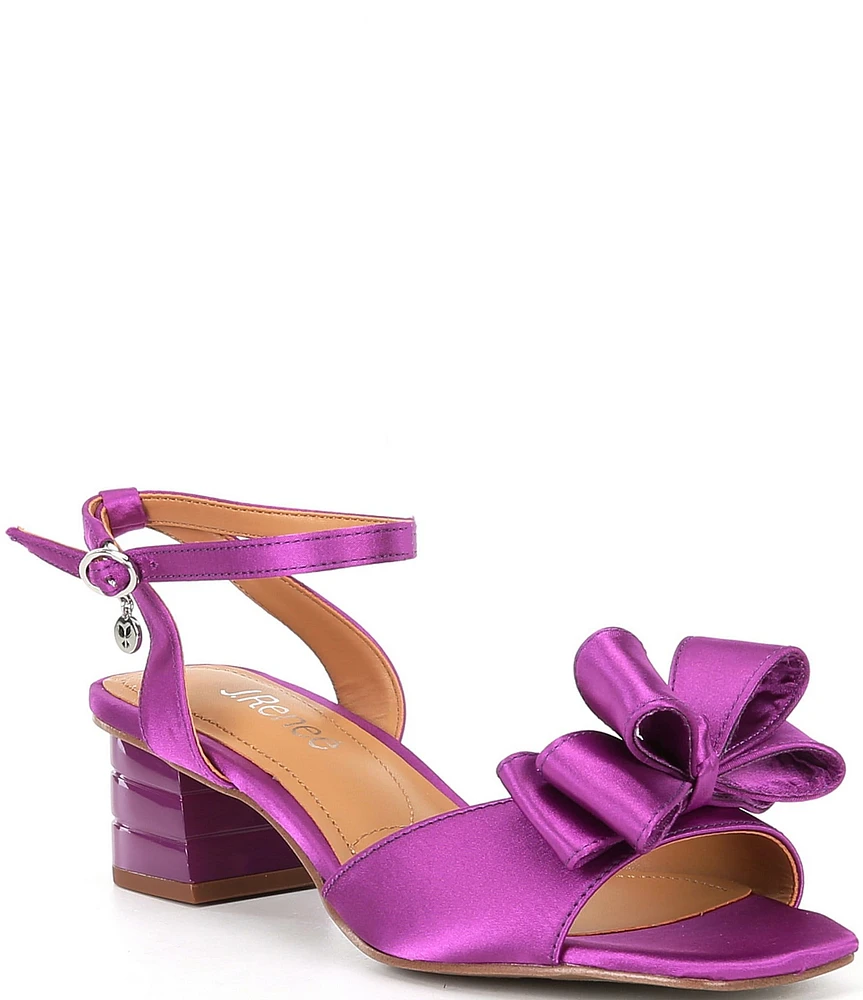 J. Renee Novela Satin Bow Dress Sandals