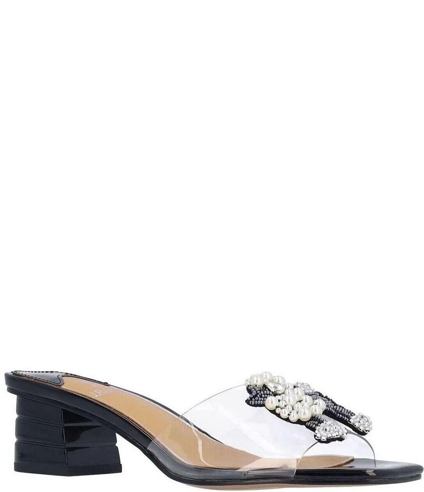 J. Renee Pewdle Vinyl Poodle Ornament Slide Sandals