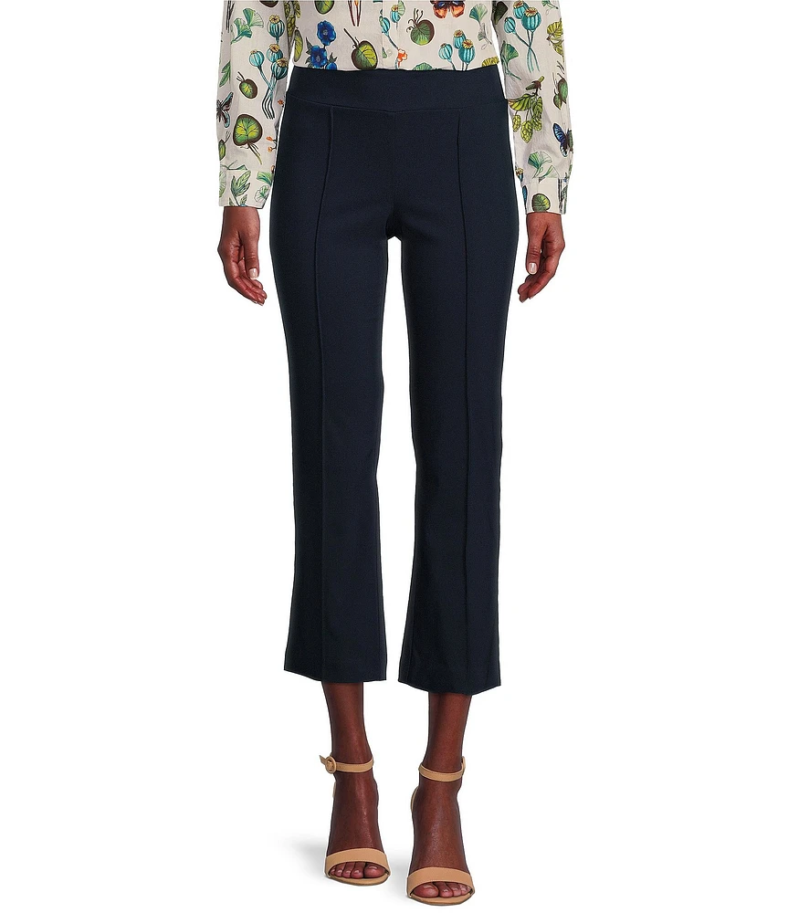 J.McLaughlin Ivy Front Seam Detailed Kick Flare Leg Hem Cropped Pull-On Pants