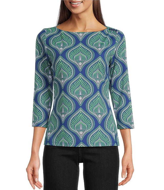 Chemise J McLaughlin Pour Femme XS Bleue Et Blanche - Motif Panier Catalina
