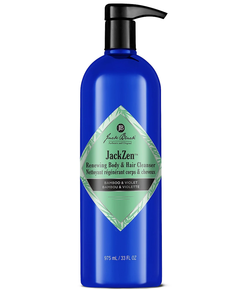 Jack Black #double;JackZen™ Renewing Body & Hair Cleanser with Bamboo & Violet, 33 oz.