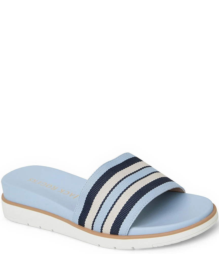 Jack Rogers Bayview Striped Banded Slide Sandals