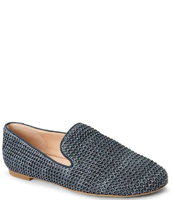 Jack Rogers Bradley Raffia Slip On Loafers
