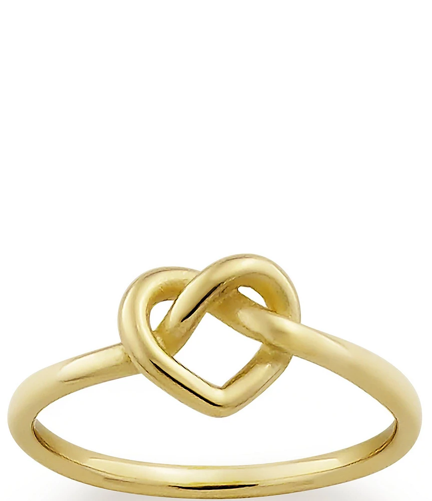 James Avery 14K Gold Delicate Heart Knot Ring