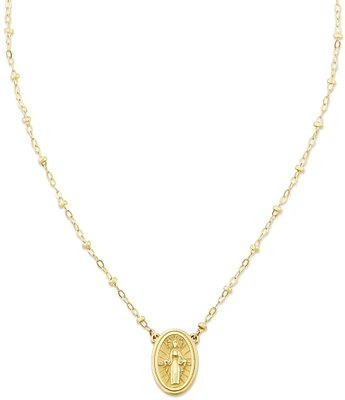James Avery 14K Gold Virgin Mary Necklace