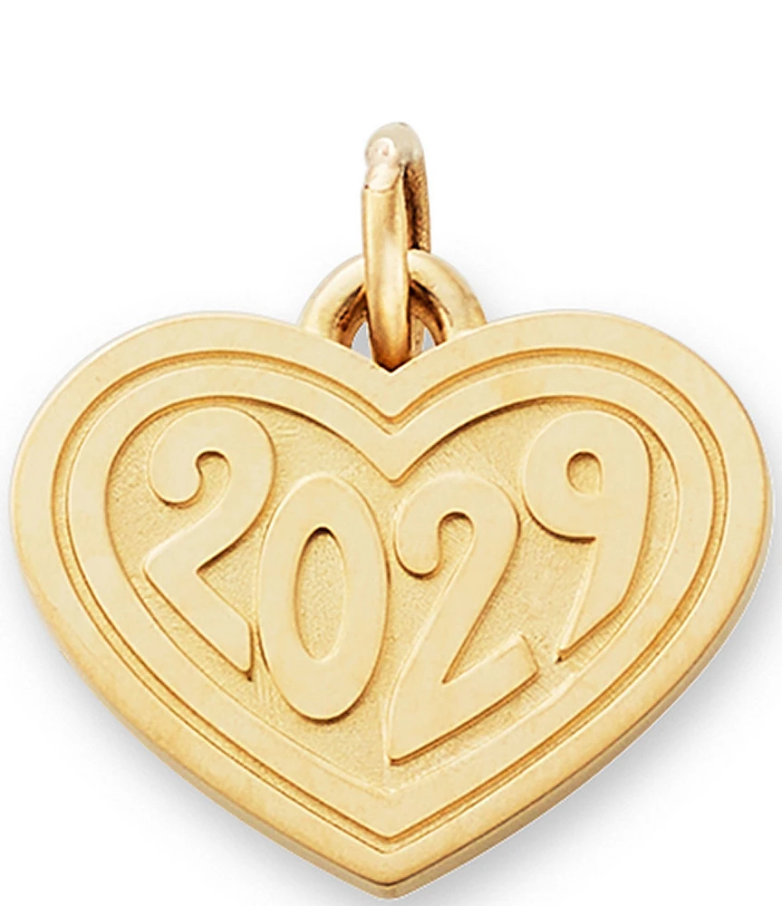 James Avery 14K Gold Year 2029 Heart Charm