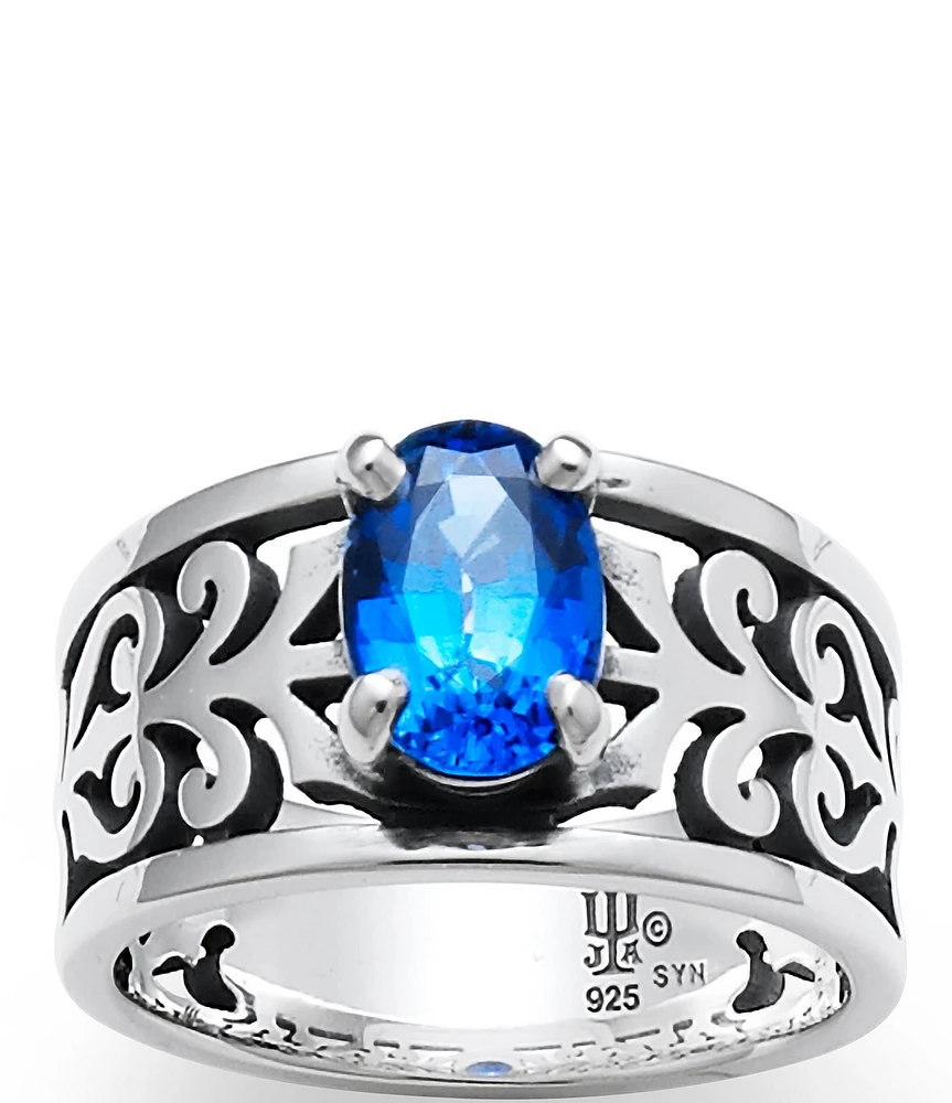 James Avery Sterling Silver Adoree Ring With Lab Created Emerald