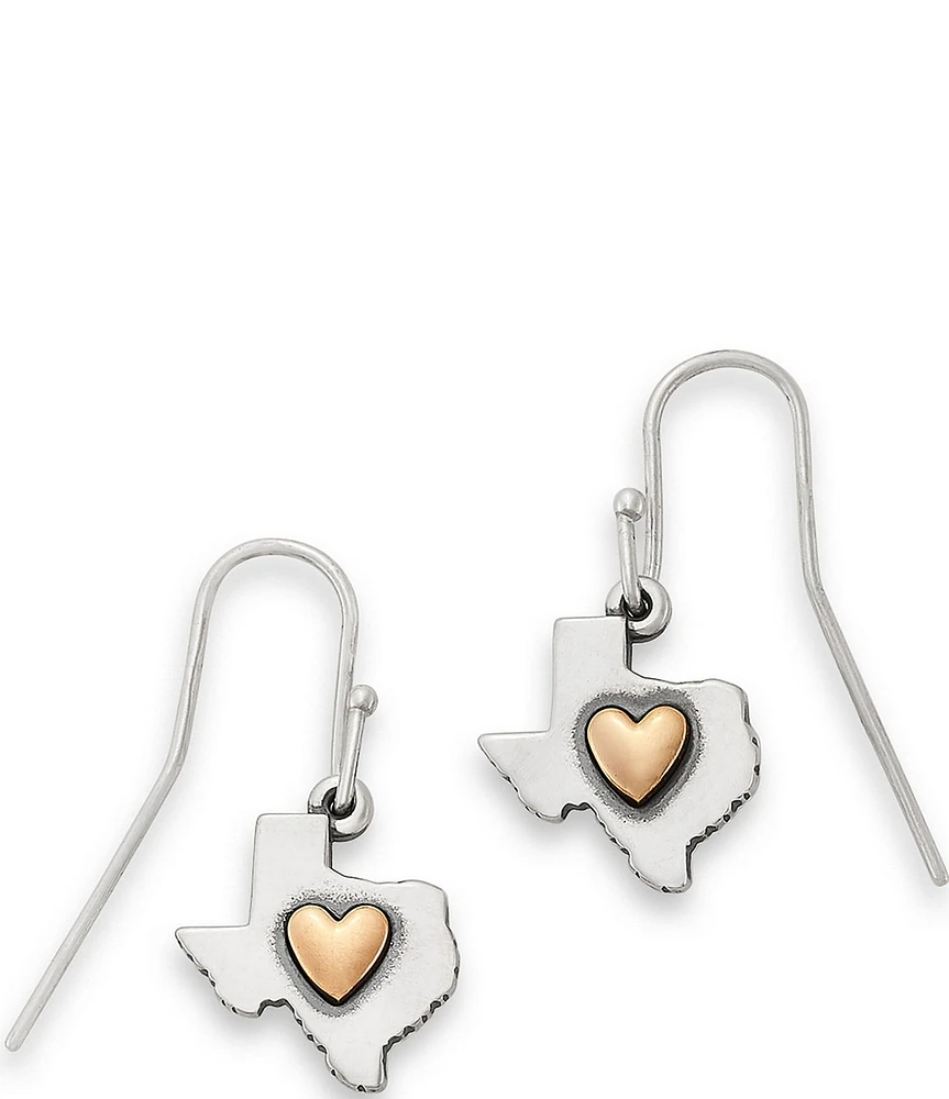 James Avery Deep in the Heart of Texas Drop Earrings