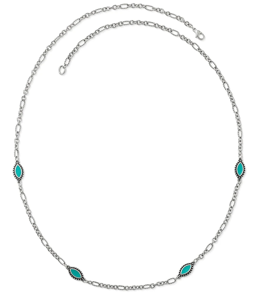 James Avery Teal Enamel Cordoba Necklace