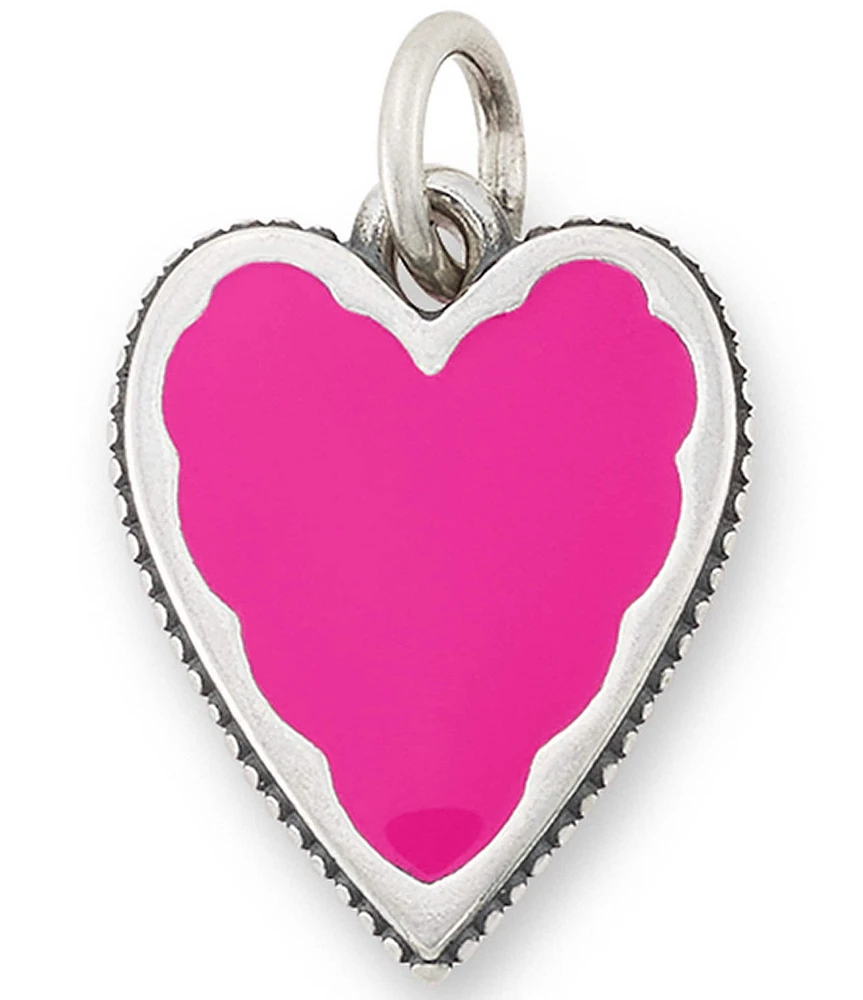 James Avery Enamel Large Heart Charm