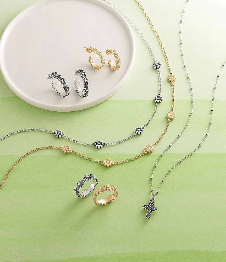 James Avery Forged Beaded Chain Necklace