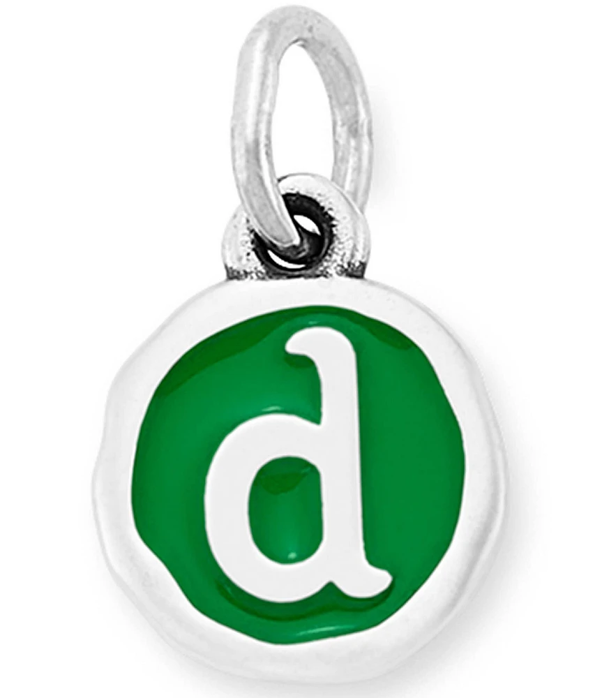 James Avery Green Enamel Initial Charm