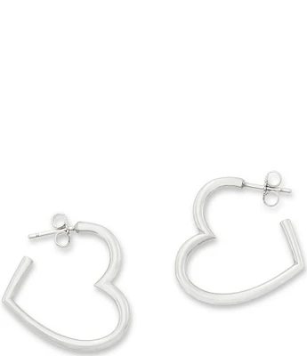 James Avery Heart Hoop Earrings