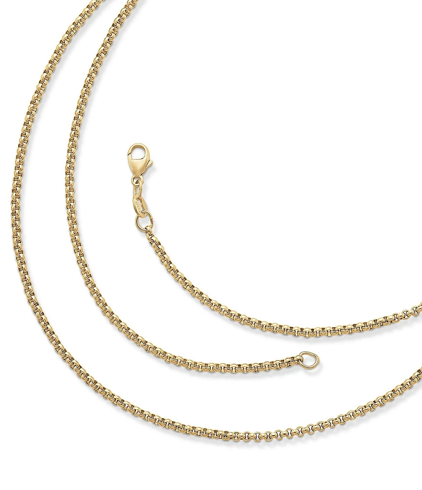 James Avery 14K Gold Medium Rolo Chain