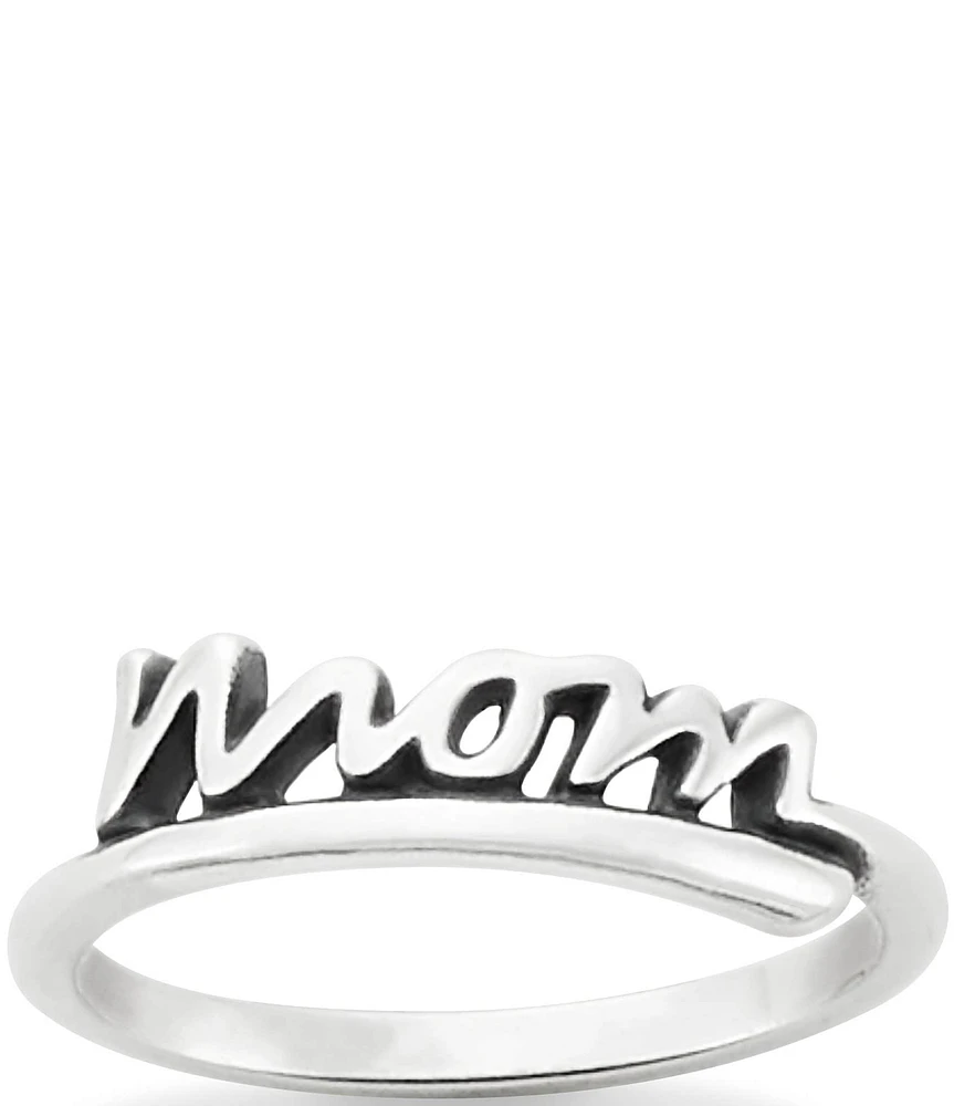 James Avery Mom Script Ring