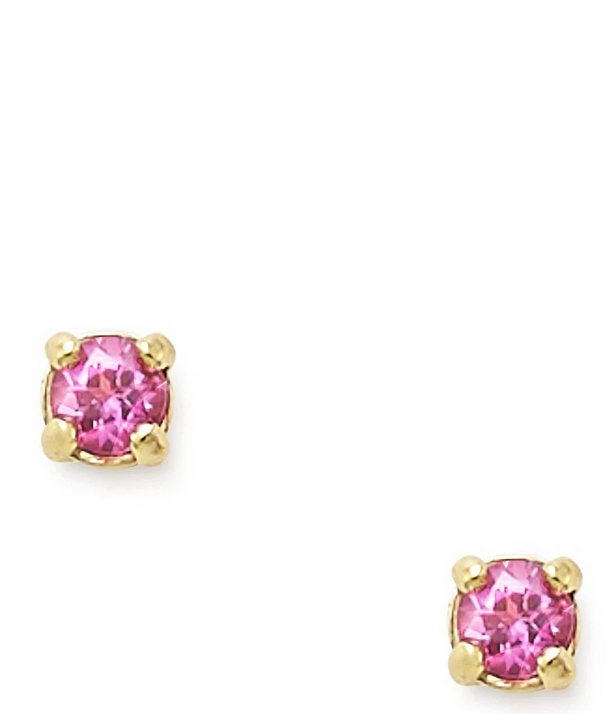 James Avery Petite Birthstone 14K Gold Ear Posts with Lab-Created Sapphires Earrings