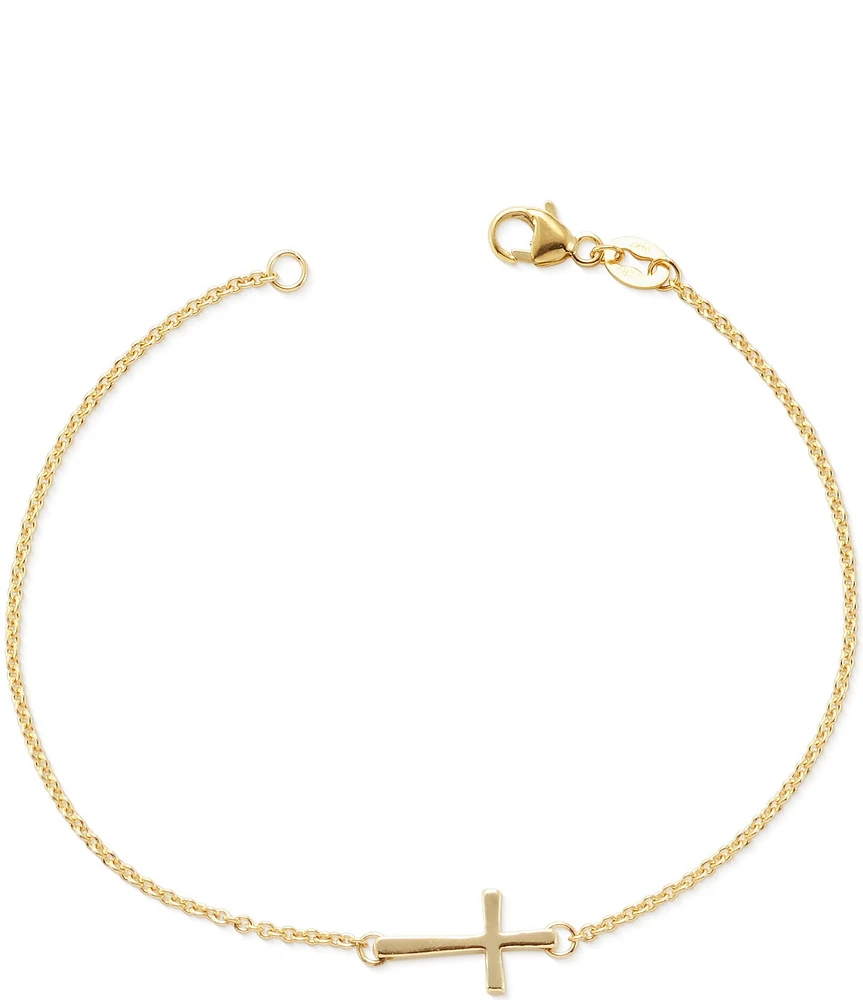 James Avery 14K Petite Latin Cross Link Bracelet