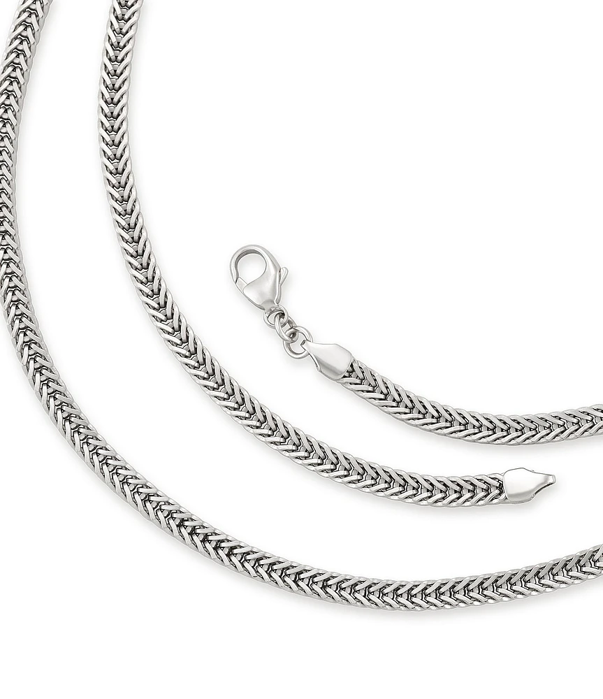 James Avery Rectangle Foxtail Chain Necklace