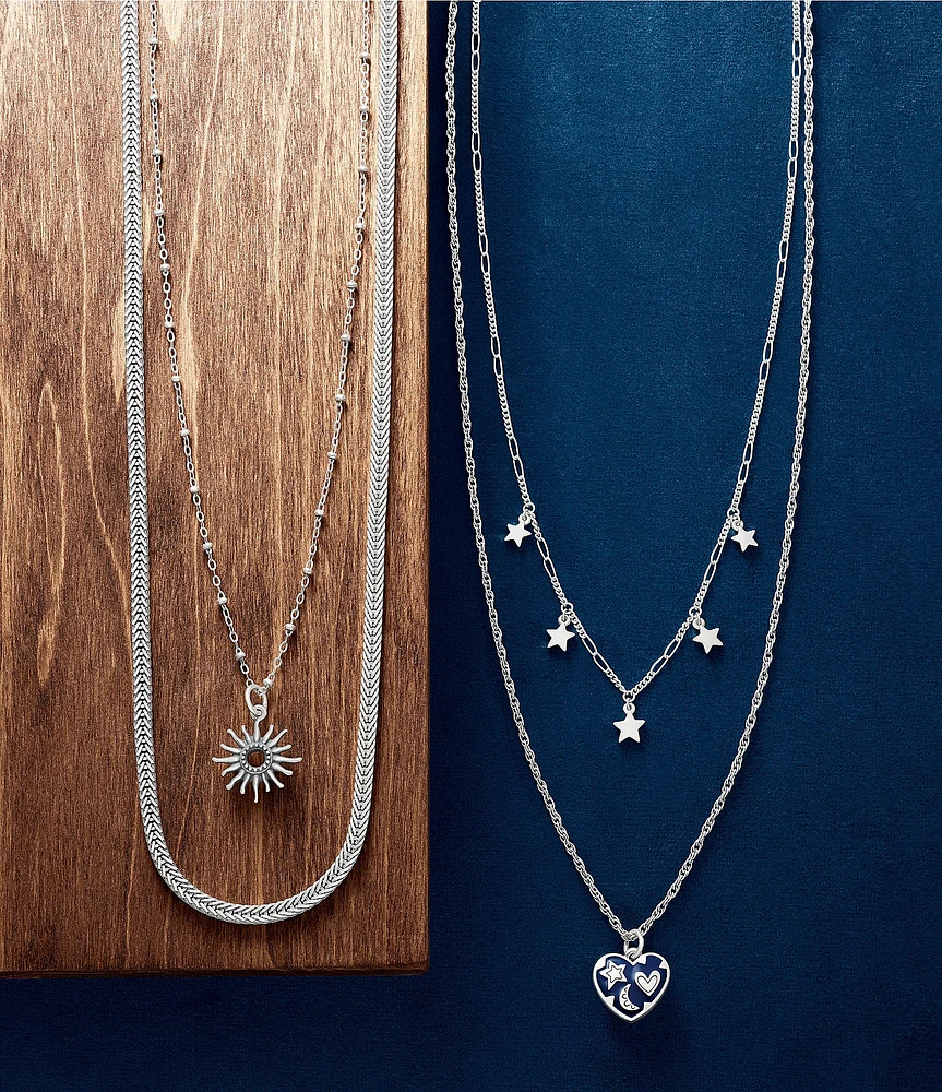 James Avery Rectangle Foxtail Chain Necklace