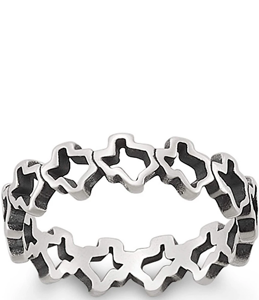 James Avery Texas Novelty Stacker Band Ring