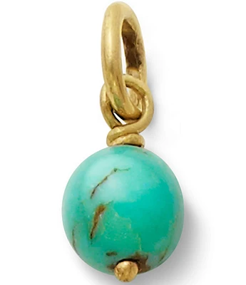 James Avery Turquoise Bead 14K Gold Charm